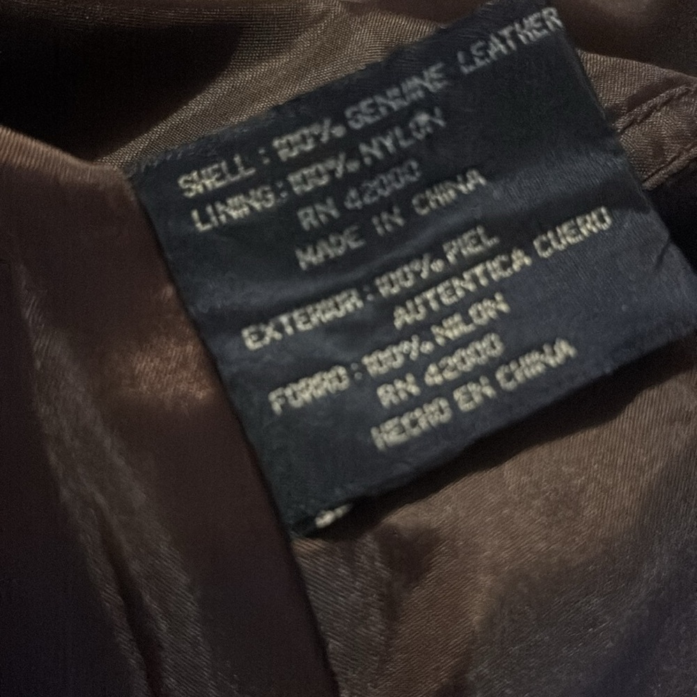 Basic Edition Western Dark Brown Leather Vest M - image 6